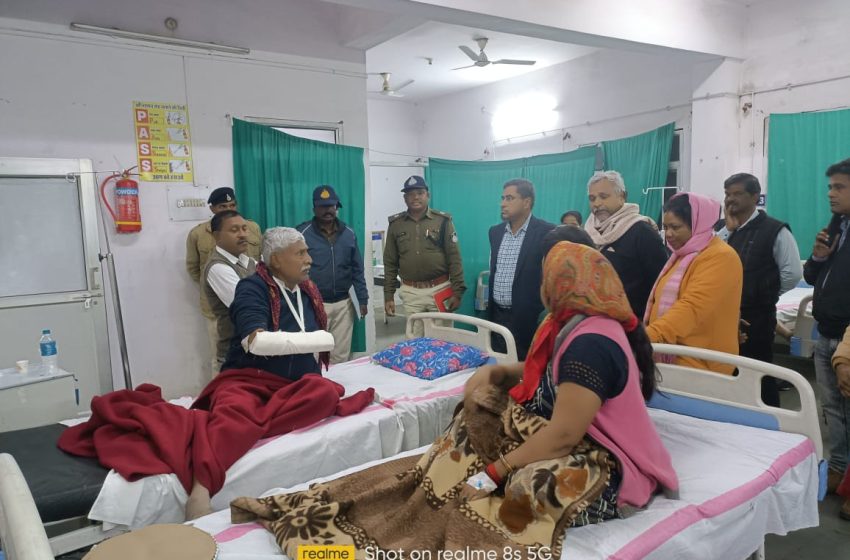  अमरकंटक से उज्जैन जा रही परिक्रमावासियों की बस हुई दुर्घटाग्रस्त