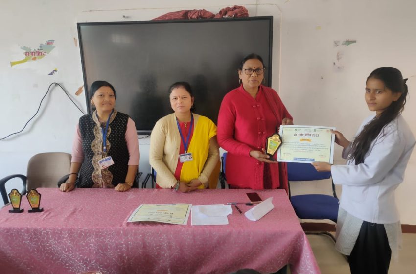  खाद्य सुरक्षा विभाग द्वारा ईट राइट चैलेंज अंतर्गत भाषण, रंगोली प्रतियोगिता का किया गया आयोजन