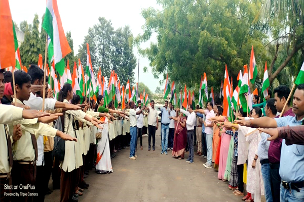  डिंडौरी # हर घर तिरंगा अभियान के तहत नगर में निकाली रैली