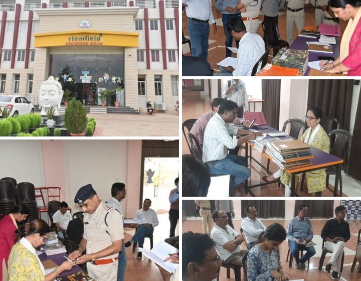  जबलपुर # अभिभावकों से मंगाई गई किताब,पुलिस-प्रशासन ने स्टेम फील्ड स्कूल पर मारा छापा,किताबें जब्त
