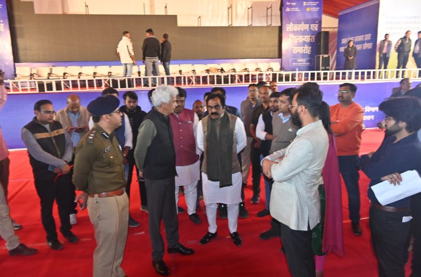  जबलपुर # लोक निर्माण मंत्री राकेश सिंह ने किया तैयारियों का निरीक्षण